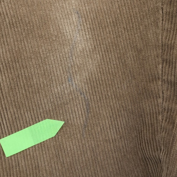 Lauren Ralph Lauren Men Corduroy Pants Brown Pleated Size 38x30 Flaw - Picture 4 of 7